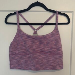 Outdoor Voices Women’s Purple Strappy Sports Bra/ Workout Top
